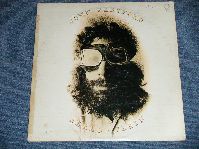 画像: JOHN HARTFORD - AEREO-PLAIN : With SONG SHEET ( Ex-/Ex+++ : A-7:Ex+ : EDSP) / 1974 Version US AMERICA 2nd Press "BURBANK STREET" Label  Used LP 