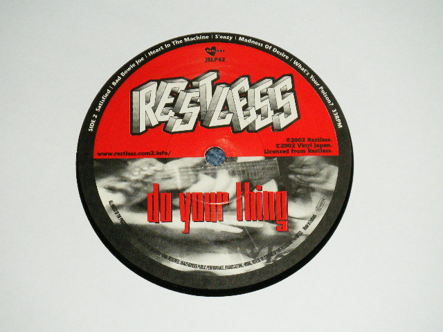 画像: RESTLESS - DO YOUR THING .( NEW )  / 2002 UK ENGLAND ORIGINAL  "BRAND NEW"  LP 