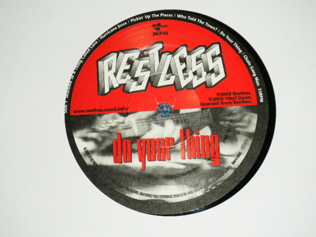 画像: RESTLESS - DO YOUR THING .( NEW )  / 2002 UK ENGLAND ORIGINAL  "BRAND NEW"  LP 