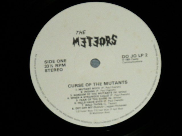 画像: The METEORS  - THE CURSE OF THE MUTANTS ( Ex++/Ex+++ A-5:Ex  )  / 1984 UK ENGLAND  ORIGINAL Used  LP 