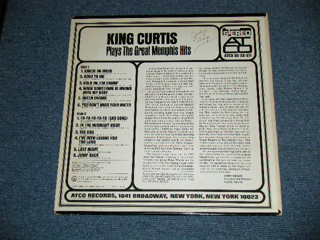 画像: KING CURTIS -  PLAYS THE GREAT MEMPHIS HITS  ( Matrix #  A) ST-C-67989-AA △10370  LW    B) ST-C-67990-AA △10370-x   LW   )  ( Ex++/Ex+++ : EDSP ,SWOBC )  / 1967 US AMERICA ORIGINAL 1st Press "PLUM & BROWN"  2nd Press  "1841 BROADWAY CREDIT AT BOTTOM"  Label   Label USED LP 