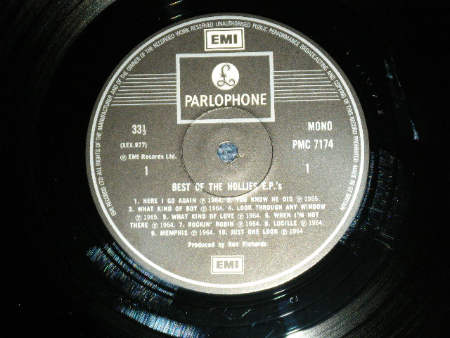 画像: THE HOLLIES - THE BEST OF HOLLIES E.P.s ( MINT-/MINT )   / 1978 UK ENGLAND ORIGINAL 1st Press Label "2 EMI & WHITE Parlophone" STEREO Used  LP 