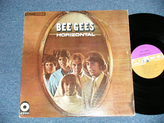 画像1: BEE GEES - HORIZONTAL ( Matrix #   HAND WRITING  STYLE   A) ST-C-671199-B  B) ST-C-671200-B )  ( Ex++/Ex+++ ; EDSP )  /  1968 US AMERICA ORIGINAL "PURPLE & BROWN Label"  "NO ADDRESS Credit LabeBottom"  Used  LP