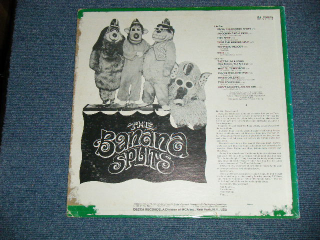 画像: BANANA SPLITS - THE BANANA SPLITS  (Ex-/Ex) / 1968 US AMERICA ORIGINAL  Used LP 