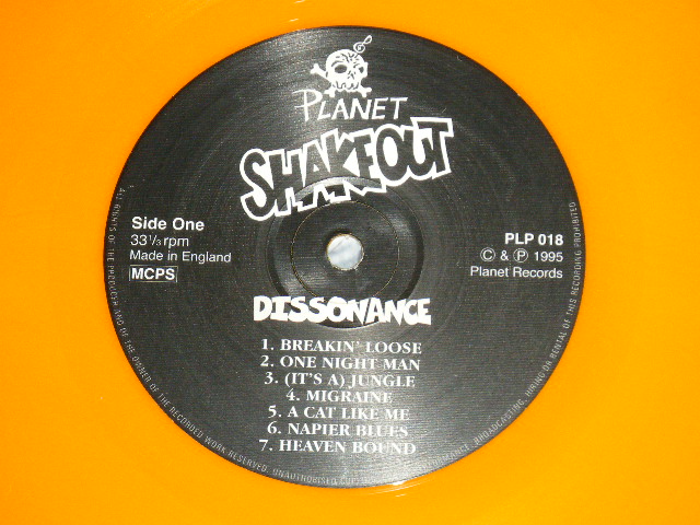 画像: SHAKEOUT - DISSONANCE  ( NEW )   /  1995 UK ENGLAND  ORIGINAL  "ORANGE WAX Vinyl" "BRAND NEW" LP 