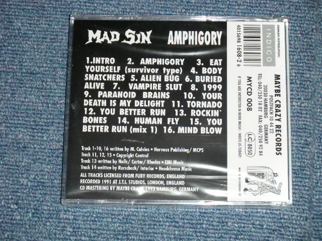 MAD SIN - AMPHIGORY ( SEALED ) / 1993 GERMANY ORIGINAL