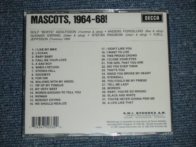 画像: MASCOTS - 1964-68!  ( SEALED )  / 1992 UK ENGLAND ORIGINAL "Brand New SEALED" CD