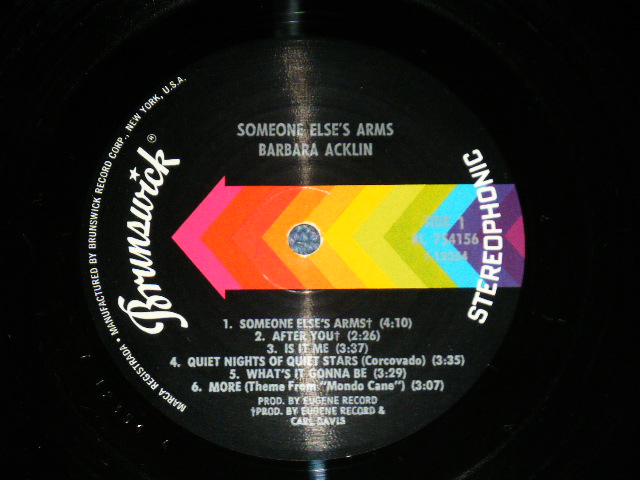 画像: BARBARA ACKLIN - SOMEONE ELE'S ARMS  ( Ex++/Ex+++ Looks:MINT-  WOFC,WOBC,EDSP)  /  1970 US AMERICA ORIGINAL Used LP 