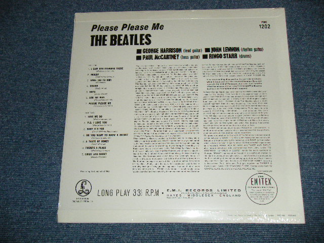 画像: THE BEATLES - PLEASE PLEASE ME  (REMASTERED 180 Gram Heavy Weight )  / 2014 UK  REISSUE "MONO"  "Brand New SEALED" LP   