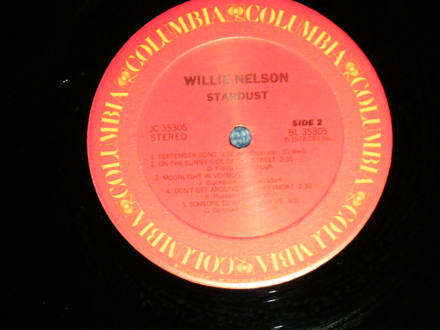 画像: WILLIE NELSON - STARDUST    ( Ex+++/MINT- )   / 1978 US AMERICA  ORIGINAL Used  LP 