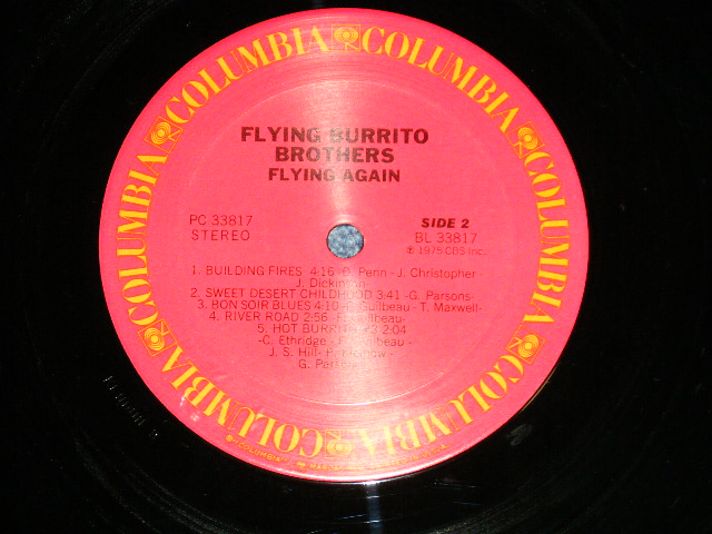 画像: The FLYING BURRITO BROS  - FLYING AGAIN ( Ex/Ex+++ )   / 1975 US AMERICA  ORIGINAL "PROMO" Used  LP 