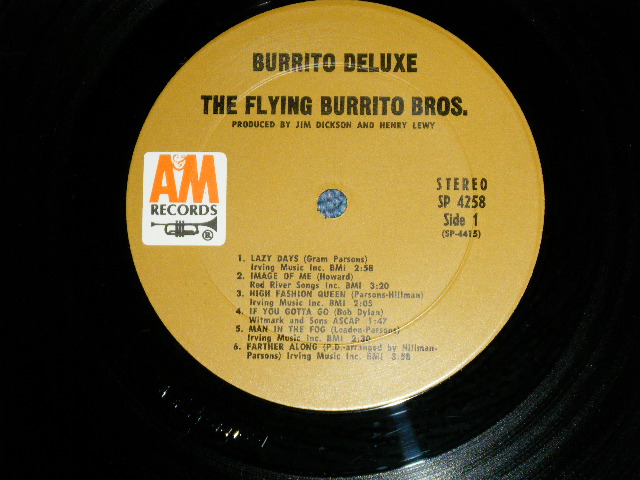 画像: The FLYING BURRITO BROS  - BURRITO DELUXE( Ex++/Ex+++ )   / 1970 US AMERICA  ORIGINAL 1st Press "BROWN LABEL" Used  LP 