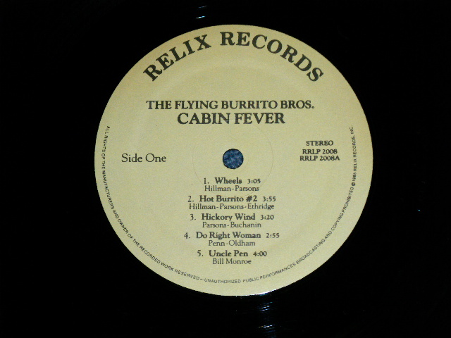 画像: The FLYING BURRITO BROS  - CABIN FEVER ( MINT-/MINT- )   / 1985 US AMERICA  ORIGINAL Used  LP 