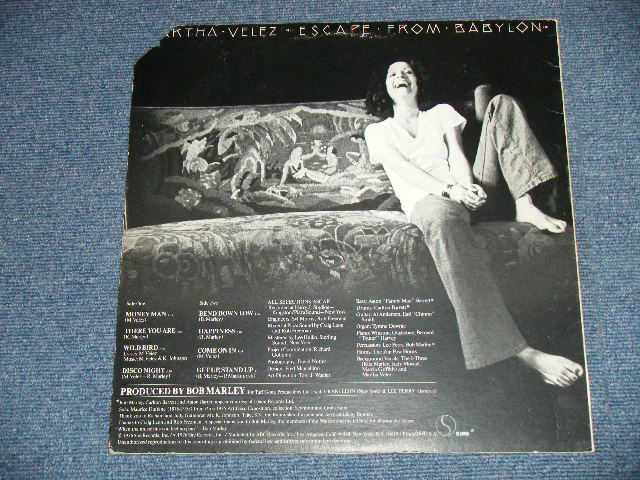 画像: MARTHA VELEZ - ESCAPE FROM BABYLON : Produced by BOB MARLEY ( Ex+/MINT- :WOFC,Cutout ) / 1976 US AMERICA ORIGINAL Used LP  