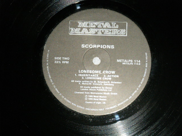 画像: SCORPIONS - PASSION RULES THE GAME ( Ex++/MINT- )  / 1988 UK ENGLAND ORIGINAL Used 12"  