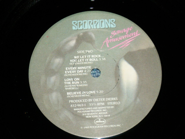 画像: SCORPIONS - SAVAGE AMUSEMENT ( MINT-/MINT-)  / 1988  US AMERICA ORIGINAL Used LP   