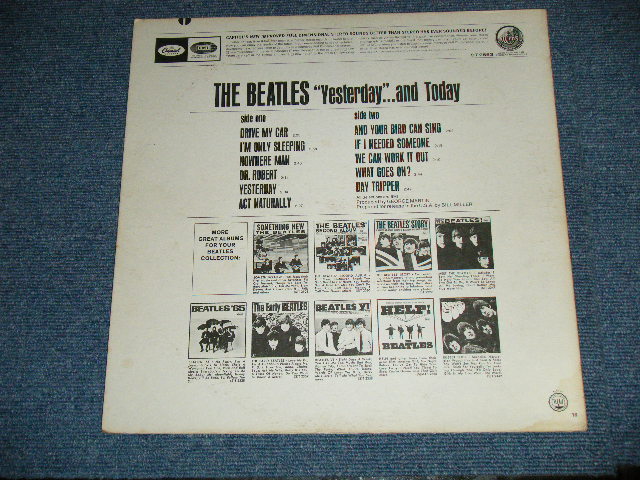 画像: The BEATLES - YESTERDAY And TODAY ( Matrix # ST-1-2358- A-13 / ST-2-2358-B-12 )  ( Ex++/MINT- EDSP,WOL ) / 1966 US AMERICA  "BLACK with RAINBOW Label" STEREO Used LP 