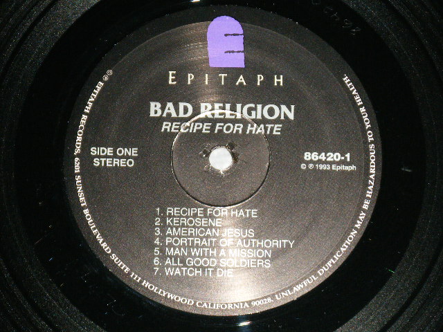 Bad Religion / Generator（LP）レコード - 洋楽