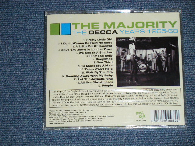 画像: The MAJORITY - THE DECCA YEARS 1965-68 ( SEALED )  / 2009 UK ENGLAND ORIGINAL "BRAND NEW SEALED"  CD