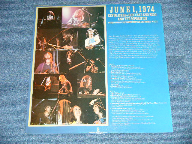 画像: KEVIN AYERS-JOHN CALE-ENO-NICO  - JUNE 1, 1974   ( Matrix # .A) 3U / B) 3U )  ( Ex+++/MINT- ) / 1978? UK ENGLAND REISSUE "BLUE Label"  Used LP 