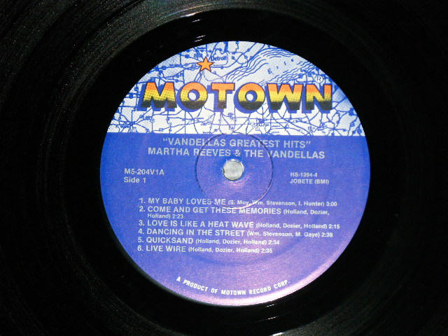 画像: MARTHA and The VANDELLAS - GREATEST HITS ( Ex++/MINT-)   /  US AMERICA  REISSUE Used  LP 