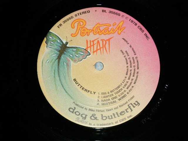 画像: HEART - DOG & BUTTERFLY (With CUSTOM INNER SLEEVE)  (MINT-/MINT-) / 1978 US AMERICA ORIGINAL Used LP