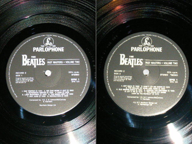 画像: THE BEATLES - PAST MASTERS ( Ex+++/MINT )  / 1988 UK  ORIGINAL Used  2-LP   