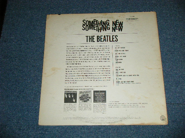 画像: The BEATLES -  SOMETHING NEW ( Matrix # A) T-1-2108-F10 /B) T-2-2108-G10 ) ( Ex/Ex++ Looks:Ex+) / 1964 US AMERICA ORIGINAL "BLACK with COLOR BAND Label" MONO Used LP 