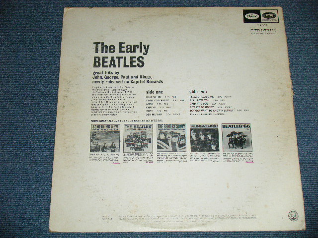 画像: The BEATLES - THE EARLY BEATLES  ( Matrix # A) T-1-2309-Ｐ９Ｐ    B) T-2-2309-T１０P )  ( Ex+/Ex++) / 1964 US AMERICA ORIGINAL "BLACK with RAINBOW Color Band Label"  MONO Used LP   