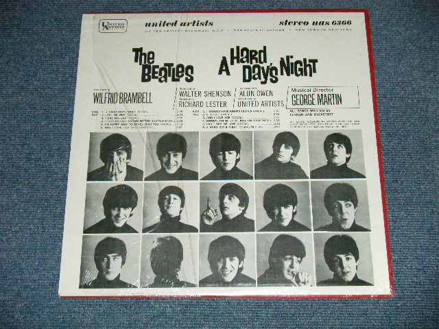 画像: THE BEATLES - A HARD DAYS NIGHT (Sound Track) ("MASTEREED BY CAPITOL" "CAPITOL WINCHESTER Press in VIRGINIA" "WALLY (Wally Traugott) Master Cut")(Ex+++/MINT- BB for PROMO)  / 1980 Version US AMERICA "PURPLE Label" "BB Hole for PROMO" STEREO Used LP 