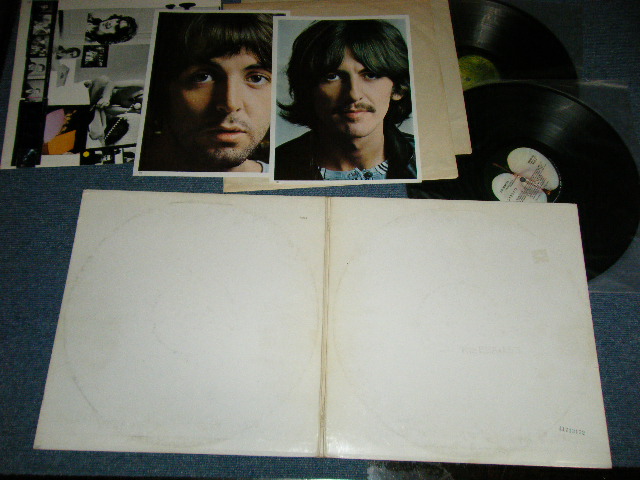 画像1:  BEATLES  - THE BEATLES ( WHITE ALBUM ) ( A0540445) ( Matrix #  A) SWBO-1- 101-J46 11  B) SWBO-2- 101-J46 11  C) SWBO-3- 101-J48 #4   D) SWBO-2- 101-J44 11 "2  )  (INSERTS : 1xPoster + 3x Pin up's  )    )  ( Ex+/Ex+++ )  / 1968 US AMERICA ORIGINAL "2nd Press : A-6 :  The CONTINUING STORY of "BUNGALOW BILL"  Label  "  "APPLE  Label"  Used 2-LP 