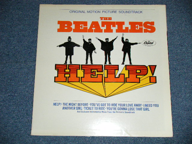 画像: The BEATLES -  HELP! ( Matrix #  A)  MAS-1-2386-G-18 / B)  MAS-2-2386-F-9 ) ( Ex+++/MINT- B-1:Ex++  EDSP ) / 1965 US AMERICA ORIGINAL "BLACK with COLOR BAND Label" MONO Used LP 