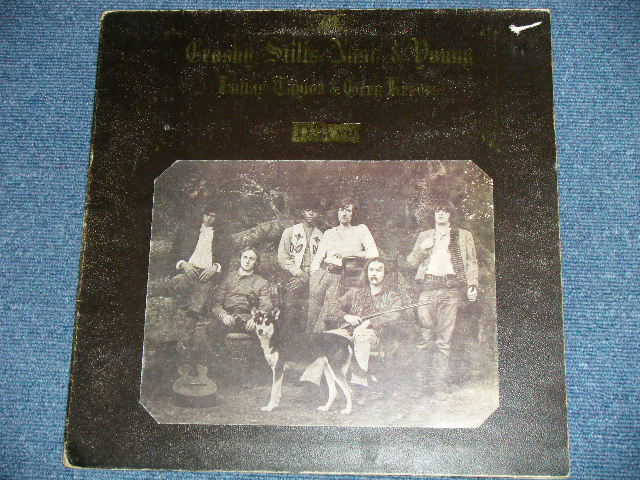 画像: CSN&Y  / CROSBY, STILLS, NASH & YOUNG  - DEJA VU  ( Matrix # A-1/B-1 ) ( Ex-,VG++/Ex+++)  / 1970 UK ENGLAND ORIGINAL 1st Press "RED & PLUM Label"  "PASTED-ON FRONT COVER PHOTO"  "TEXTURED COVER"  Used LP 