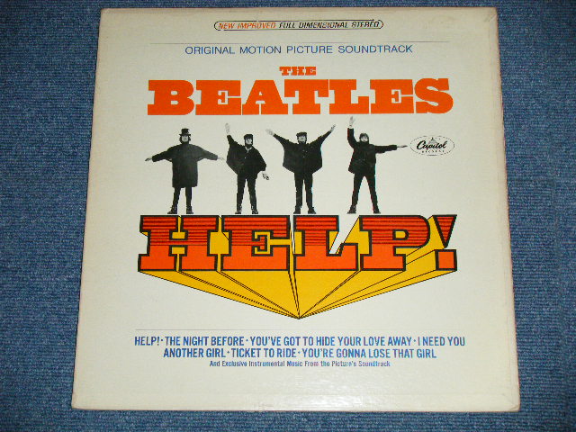 画像: The BEATLES -  HELP! ( Matrix #  A)  SM-1-2386-B-4/ B)  SM-2-2386-B-4 ) ( Ex++/Ex+++ Looks:MINT-  EDSP ) / 1965 US AMERICA ORIGINAL "BLACK with COLOR BAND Label" STEREO  Used LP