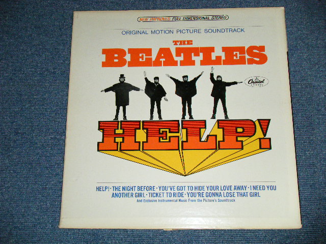 画像: The BEATLES -  HELP! ( Matrix #  A)  SMST-1-2386-A-11/ B)  SMST-2-2386-A-11 ) ( Ex++/Ex++,Ex++ Looks*Ex+  EDSP ) / 1965 US AMERICA ORIGINAL "BLACK with COLOR BAND Label" STEREO  Used LP