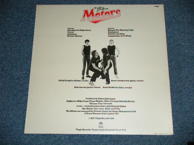 画像: MOTORS - 1 ( Matrix # .A) A-6/B-4 )  ( MINT-MINT- ) / 1977 UK ENGLAND ORIGINAL  "BLUE Label"  Used LP 