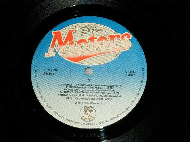 画像: MOTORS - 1 ( Matrix # .A) A-6/B-4 )  ( MINT-MINT- ) / 1977 UK ENGLAND ORIGINAL  "BLUE Label"  Used LP 