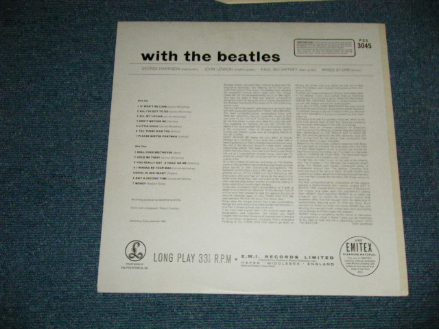 画像: THE BEATLES - WITH THE BEATLES  (  Martix # A) YEX-110-3/B) YEX-111-4) ( Ex+++/MINT- )   / 1970's  UK  ENGLAND "2xEMI Label" STEREO  Used LP  