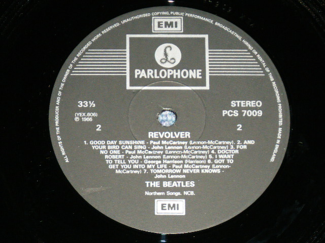 画像: THE BEATLES - REVOLVER (  Martix # A) YEX-605-7-1-1   B) YEX-606-8C-1-1 ) ( MINT-/MINT- :A-1,2:Ex+ )   / 1980's  UK  ENGLAND "2xEMI Label" "With BARCOAD " STEREO  Used LP  