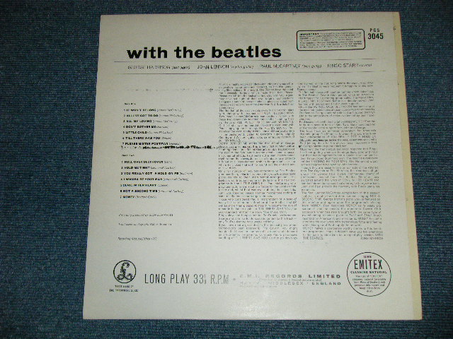 画像: THE BEATLES - WITH THE BEATLES  (  Martix # A) YEX-110-2/B) YEX-111-4 ) ( Ex++/MINT- )   / 1970's  UK  ENGLAND "2xEMI Label" STEREO  Used LP  