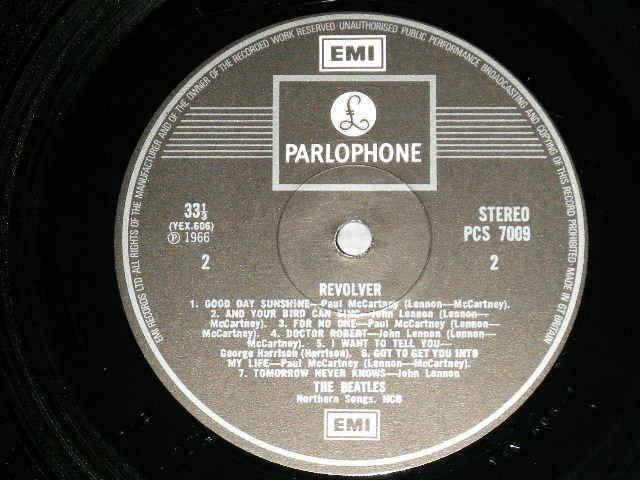 画像: THE BEATLES - REVOLVER (  Martix # A) YEX-605-3  HTM   B) YEX-606-4  HTM  ) ( Ex+++/MINT- )   / 1970's  UK  ENGLAND "2xEMI Label" STEREO  Used LP  