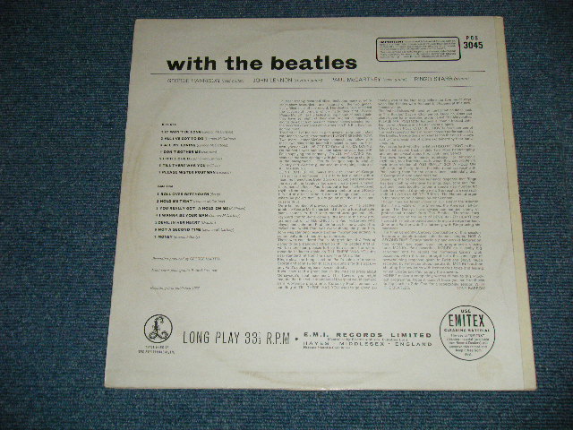 画像: THE BEATLES - WITH THE BEATLES  (  Martix # A) YEX-110-2/B) YEX-111-4 ) ( Ex+/MINT- EDSP)   / 1970's  UK  ENGLAND "2xEMI Label" STEREO  Used LP  