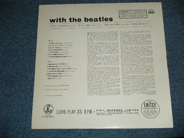 画像: THE BEATLES - WITH THE BEATLES  (  Martix # A) YEX-110-5/B) YEX-111-6 ) ( Ex+++/MINT- )   / 1970's  UK  ENGLAND "2xEMI Label" STEREO  Used LP  