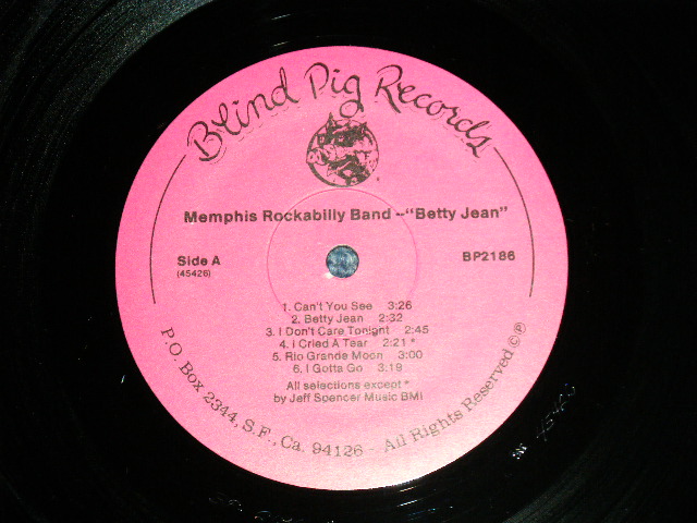 画像: MEMPHIS ROCKABILLY - BETTY JEAN ( Ex+/MINT  Cut Out Corner  )    /  1986 US AMERICA ORIGINAL Used  LP 