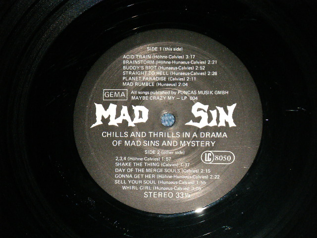 画像: MAD SIN - CHILLS AND THRILLS IN ADARAMA OF MAD SINS AND MYSTERY   ( MINT-/Ex+ Loos:Ex+,MINT-    /  GERMAN GERMANY  ORIGINAL Used  LP 