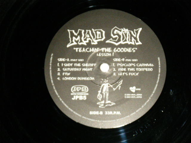 画像: MAD SIN - TEACHIN' THE GOODIES  ( MINT-/MINT )   /  2003 UK ENGLAND ORIGINAL Used  LP 