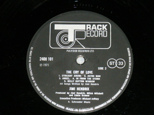 JIMI HENDRIX - THE CRY OF LOVE ( Mwatrix # A1 / B1 ) ( Ex/MINT