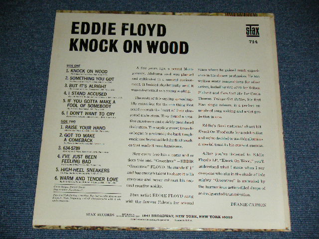 画像: EDDIE FLOYD - KNOCK ON WOOD ( Ex++/Ex ) / 1967 US AMERICA ORIGINAL MONO Used LP 