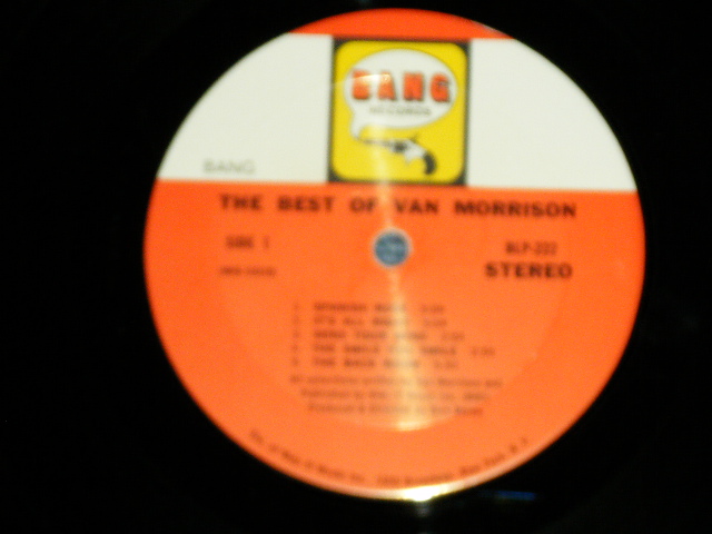 画像: VAN MORRISON - THE BEST OF  ( Matrix  # A)WS-1010-1 622-70 Bell Sound  △15004 /B)WS-1011-1 622-70 Bell Sound  △15004-x )( Ex+/Ex+++) / 1970 US AMERICA  ORIGINAL Used LP