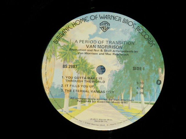 画像: VAN MORRISON - A PERIOD OF TRANSITION  ( Matrix  # A)BS-1-2987 LW3 /B)BS-2-2987 LW2)( Ex++/MINT-)  / 1977 US AMERICA  ORIGINAL Used L